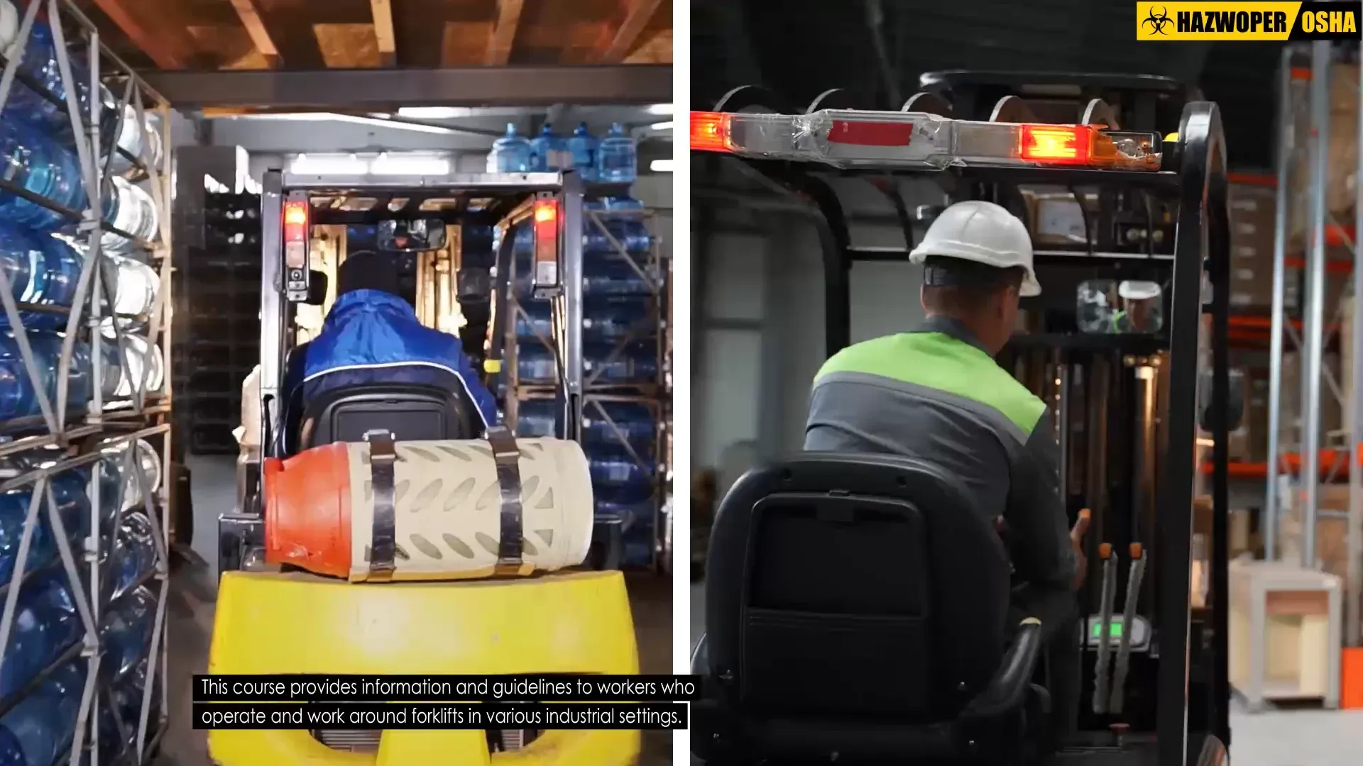 OSHA forklift operator training session in Houston