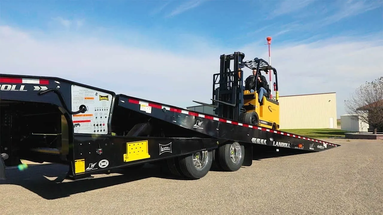 Industrial forklift at Pasadena TX ship channel facility
